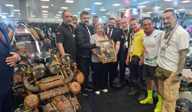 AKK Başkanı Halil İbrahim Yılmaz, Motobıex'26 Ankara Motosiklet ve Bisiklet Fuarı'nı ziyaret ediyor