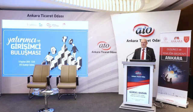 Ankara Ticaret Odası Başkanı Gürsel Baran, yatırımcı ve girişimcileri buluşturan etkinliğe katıldı.