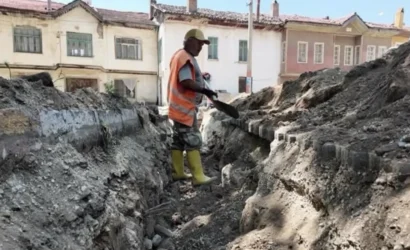 Isparta İslamköy'de içme suyu altyapı yenileme çalışması
