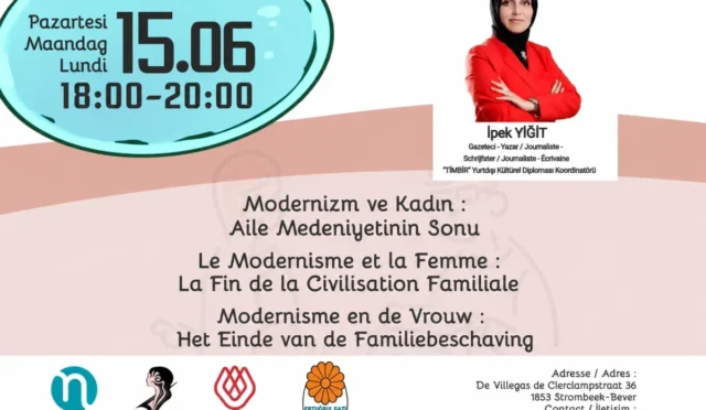 Belçika'da Modernizm ve Kadın konferansı duyurusu