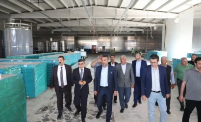 Elazığ'da inşa edilen pastörize süt üretim tesisi