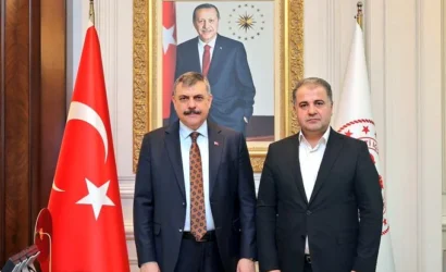 BHA Yönetim Kurulu Üyesi Mehmet Ali Aksan, İçişleri Bakanı Mustafa Çiftçi'yi ziyaret etti.