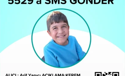 DMD hastası Kerem Yapıcı'nın umut kampanyasına destek çağrısı yapan görsel