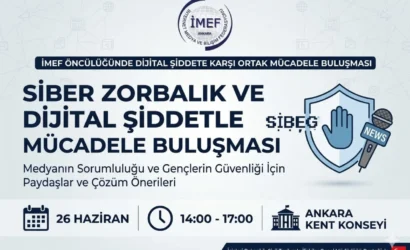 Dijital şiddete karşı mücadele için bir araya gelen katılımcılar