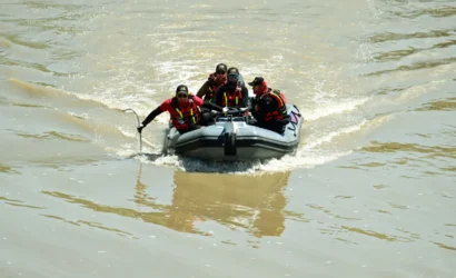 Erzurum'da Aras Nehri'nde kaybolan genci arama çalışmaları