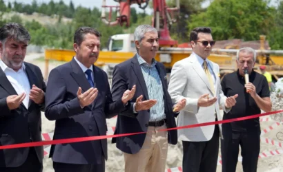 Beypazarı adliye lojmanları temel atma töreni