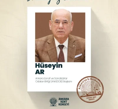 Ankara Kent Konseyi'nde konuk olan ANKESOB Başkanı Hüseyin Ar