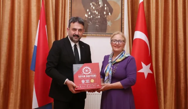 Ankara Kent Konseyi ve ATO heyeti, Lahey Büyükelçisi Fatma Ceren Yazgan ile bir araya geldi.