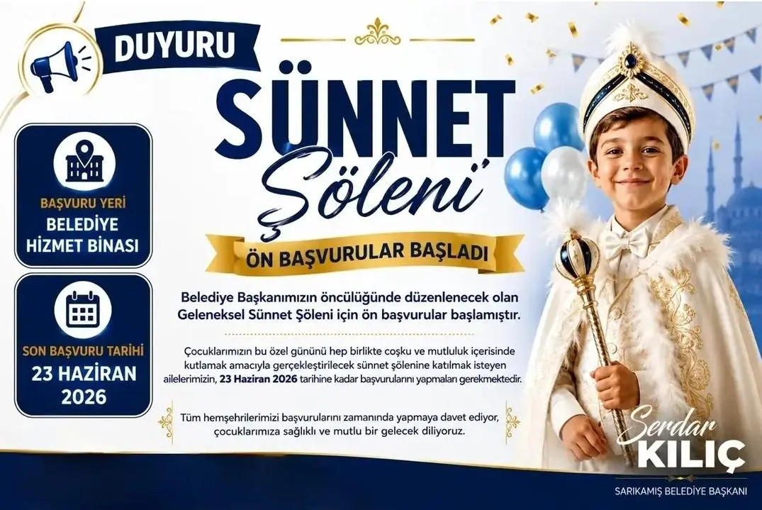 Sarıkamış Belediyesi’nden Geleneksel Sünnet Şöleni: Kayıtlar Başlıyor!