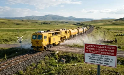 TCDD tarafından demiryolu güzergahında ilaçlama yapıldığına dair uyarı