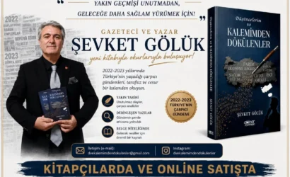 Gazeteci ve Yazar Şevket Gölük'ün yeni çıkan kitabı 'Düşüncelerim ve Kalemimden Dökülenler' kapağı.