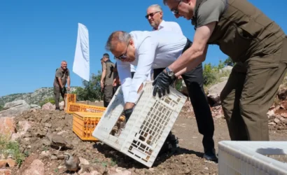 Karaman'da doğaya kınalı keklik bırakma etkinliği