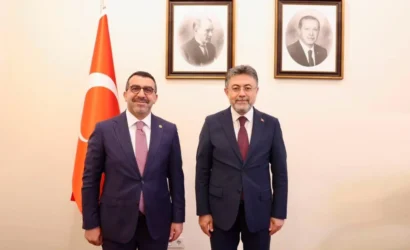Tarım ve Orman Bakanı İbrahim Yumaklı ve Milletvekili Adem Çalkın'ın Kars'ın tarım ve hayvancılık geleceği üzerine görüşmesi