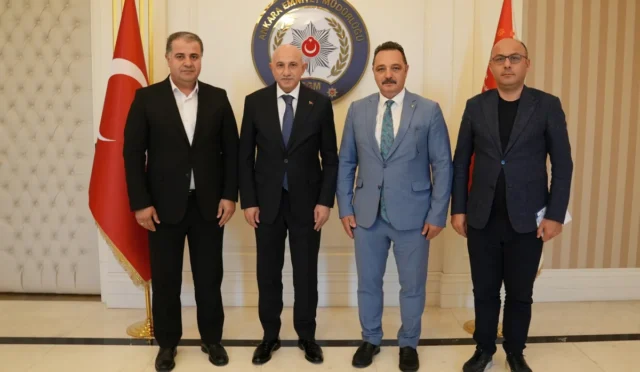 TİMBİR heyeti, Ankara İl Emniyet Müdürü Maksut Yüksek ile bir araya geldi.