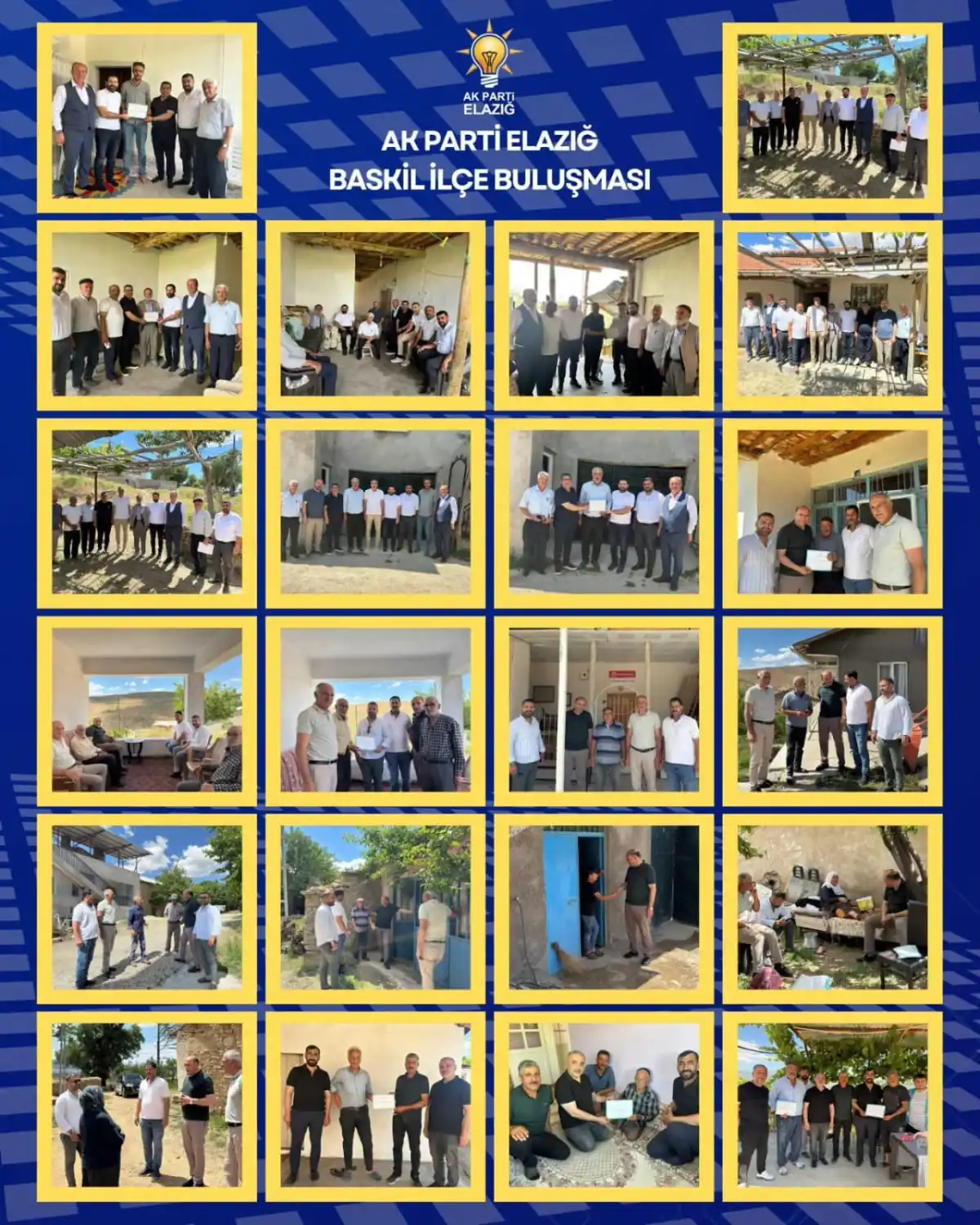 AK Parti Elazığ Teşkilatı Baskil’de Vatandaşla Buluştu: 100 Kişilik Kadro Sahada