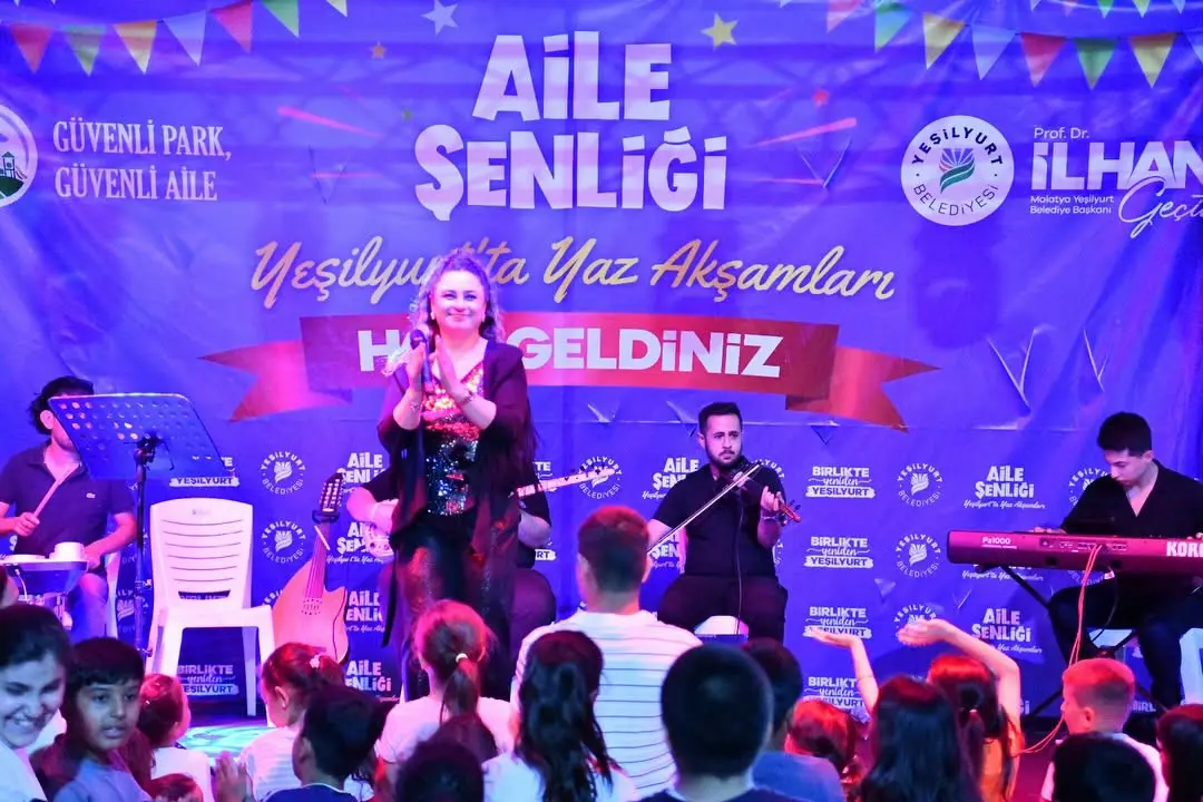 Yeşilyurt Yaz Akşamları Şenliği Başladı: Aileler Beylerderesi’nde Buluştu