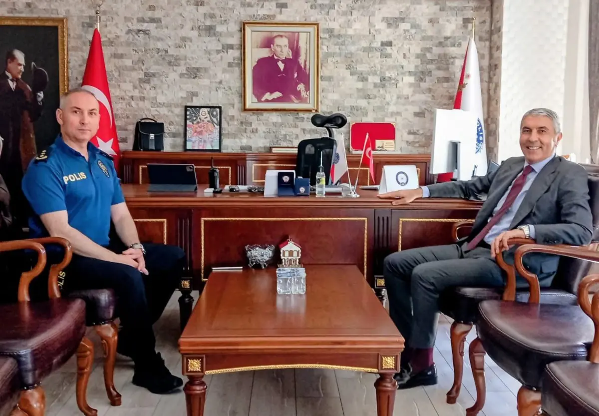 Beypazarı İlçe Kaymakamı Ünal Coşkun’dan Yeni Emniyet Müdürü Umut Aytekin’e Ziyaret