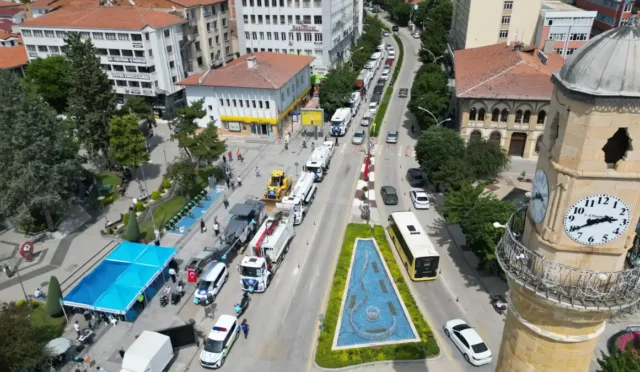 Çorum Belediyesi'nin yeni araçları ve iş makineleri hizmete alınıyor