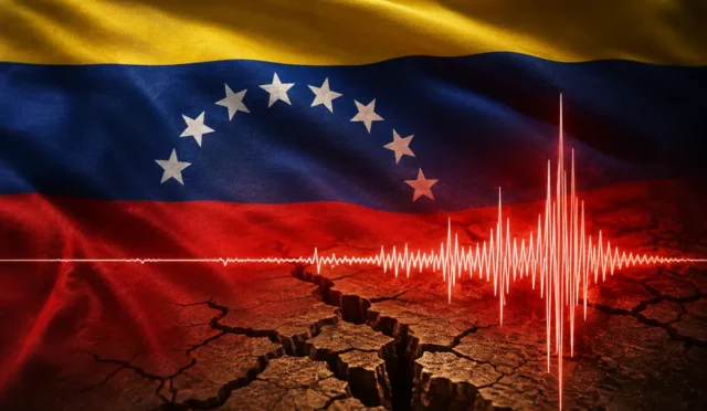 Venezuela'da meydana gelen 7.5 ve 7.2 büyüklüğündeki depremlerin ardından hasar gören binalar