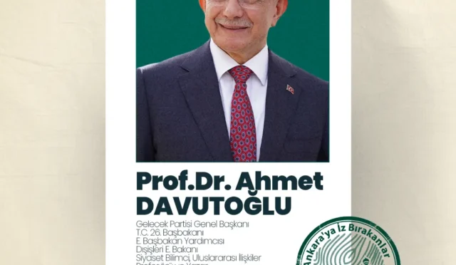 Prof. Dr. Ahmet Davutoğlu, Ankara Kent Konseyi'nin 'Ankara'ya İz Bırakanlar' serisinde konuşma yaparken
