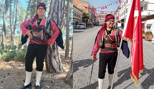 Beypazarı seğmeni Semih Ceylan, milli kıyafetleriyle Kırgızistan'da Türkiye'yi temsil edecek.