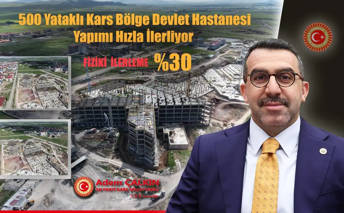 Kars Bölge Devlet Hastanesi İnşaatında Yüzde 30 Tamamlama: Bölgesel Sağlık Merkezi Yolda