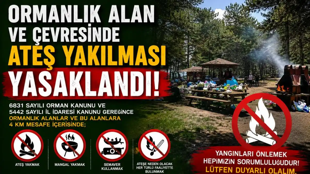Kars’ta Yaz Boyunca Ormanlara Giriş Yasak: Yangın Riskine Karşı Sıkı Tedbirler Alındı