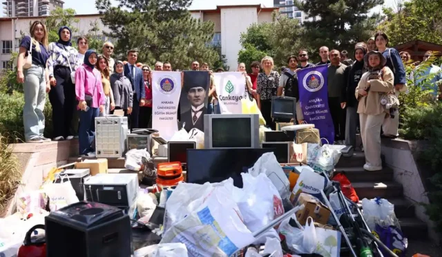 Çankaya Belediyesi tarafından geri dönüştürülen elektronik atıklar