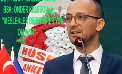 Beypazarı Terziler Odası Başkanı Önder Keleşoğlu, mesleklerin yok olma tehlikesiyle karşı karşıya olduğunu belirtti.