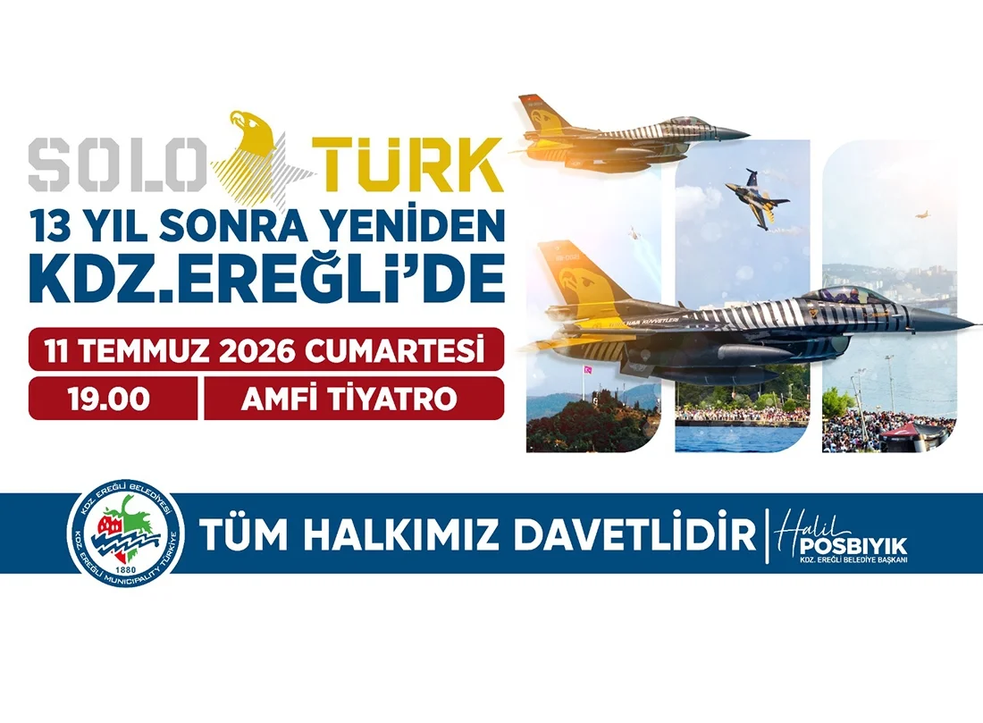 SOLOTÜRK 13 Yıl Sonra Ereğli Semalarında: Unutulmaz Gösteri İçin Geri Sayım Başladı