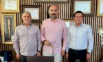 STSO Meclis Başkanı H. Osman Yıldırım ve Yönetim Kurulu Üyesi Bekir Çam'ın Gündem Sivas Gazetesi'ni ziyareti