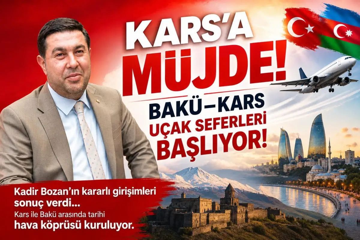 Kars ve Bakü Arasında Tarihi Hava Köprüsü Kuruluyor: Tarifeli Uçuşlar Başlıyor