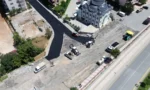 Battalgazi'de sıcak asfalt serim çalışması yapan belediye ekipleri