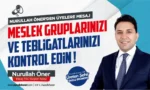Elazığ Ticaret ve Sanayi Odası başkan adayı Nurullah Öner, oda üyelerine tebligatlarını kontrol etmeleri çağrısı yapıyor.