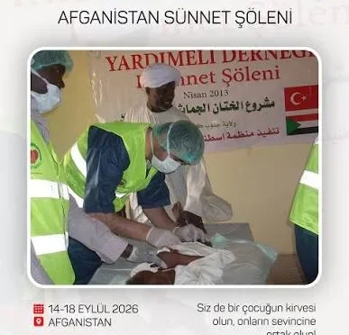 Yardımeli Derneği'nin Afganistan'da düzenlediği 'Kirvem Olur Musun' projesi kapsamında sünnet töreni öncesi çocukların sevinci