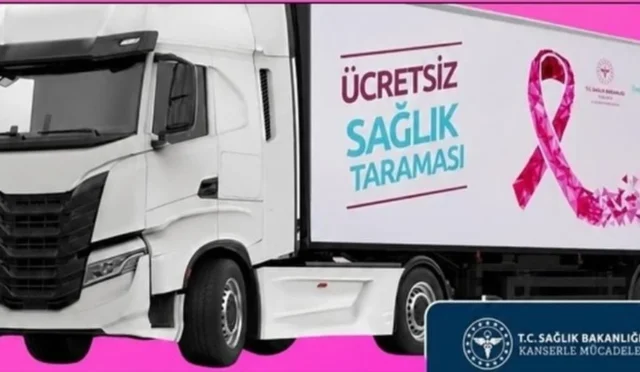 Kars'ta Mobil Kanser Tarama Aracı ücretsiz hizmet veriyor