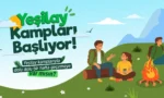 Yeşilay'ın ücretsiz yaz kampları kapsamında eğitim, sanat ve spor etkinliklerine katılan gençler