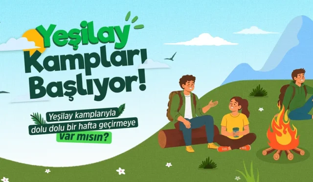 Yeşilay'ın ücretsiz yaz kampları kapsamında eğitim, sanat ve spor etkinliklerine katılan gençler