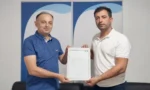 Gazeteci Ferhat Kaya, TİMBİR Akdeniz Bölge Başkanı Samet Memiş ile birlikte