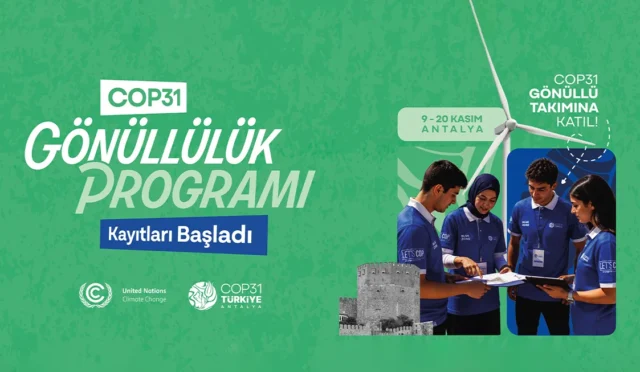 COP31 Gönüllülük Programı için başvuru yapan gençlerin temsili görseli