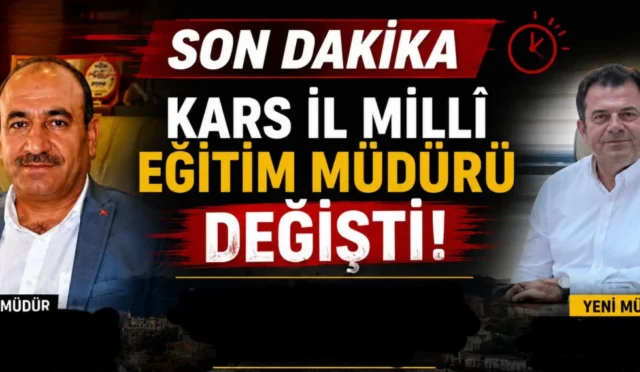 Kars İl Milli Eğitim Müdürü Vasıf Munis'in yeni göreviyle ilgili haber görseli