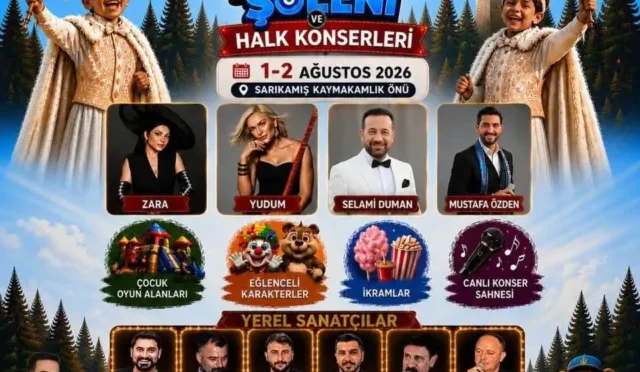 Sarıkamış'ta düzenlenen geleneksel sünnet şöleni ve halk konserleri etkinliği
