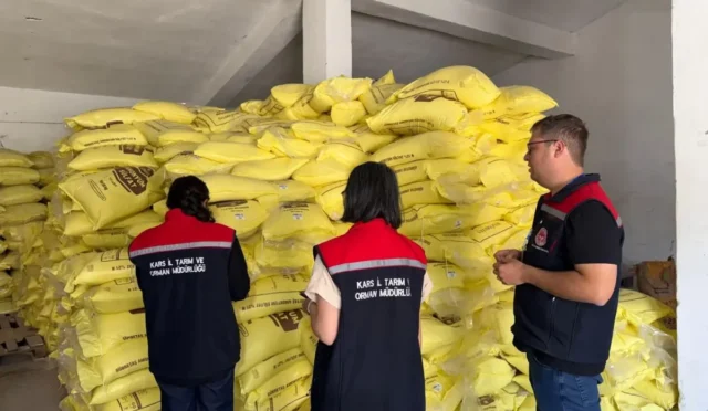 Kars'ta Tarım Kredi Kooperatiflerinde gübre denetimleri yapıldı