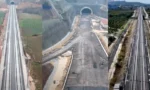 Bursa'nın yüksek hızlı tren hattında son düzenlemeler yapılırken, istasyonlar ve raylar görünüyor.