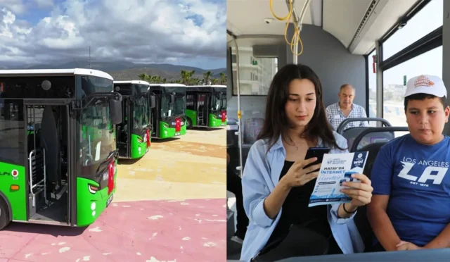 Hatay'da toplu taşıma araçlarında ücretsiz Wi-Fi hizmeti sunuluyor