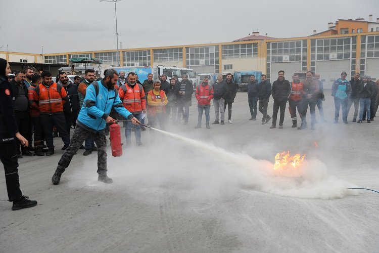 Kayseri Kocasinan’dan yangın tatbikatı