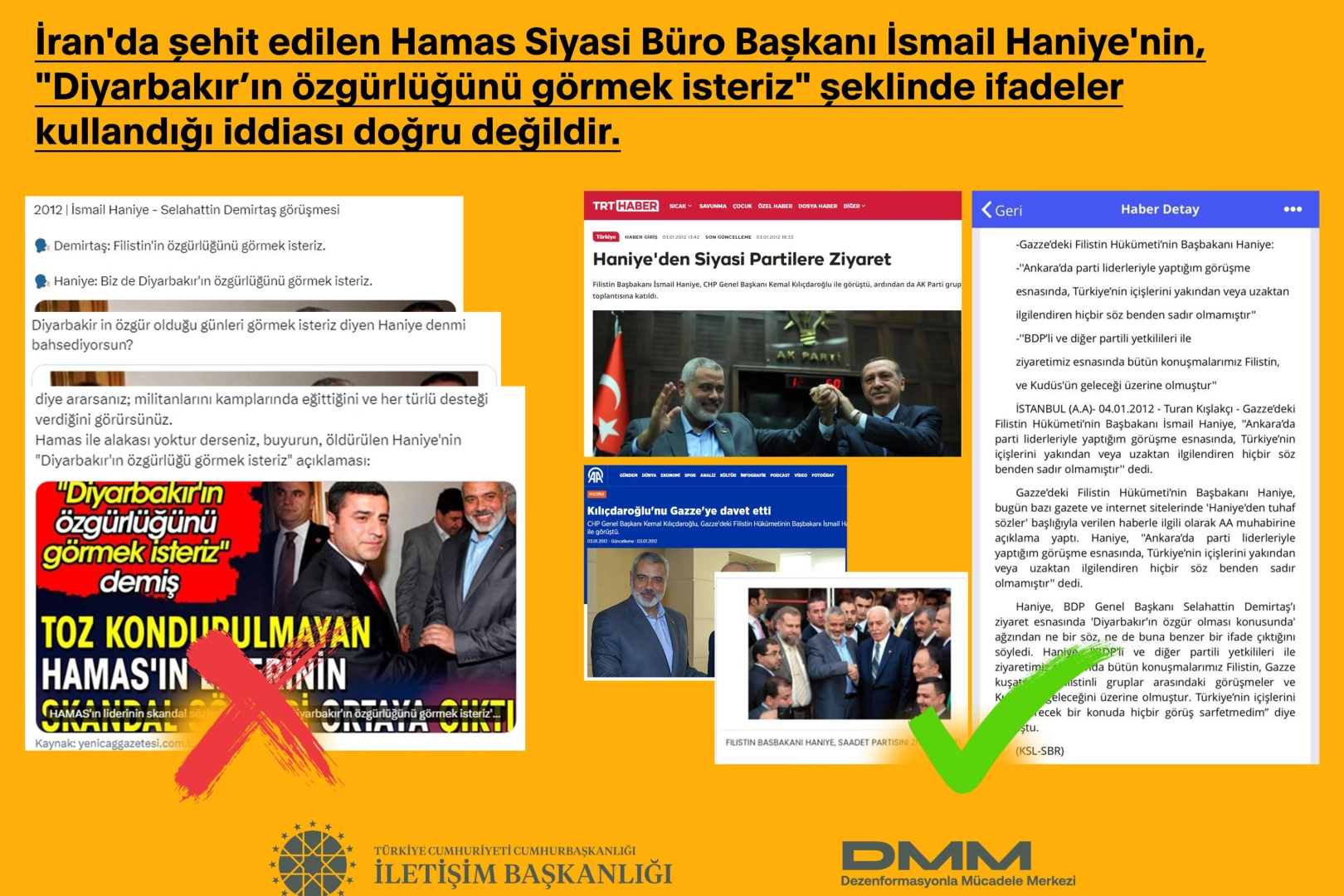 ‘Haniye’ iddialarına İletişim’den yalanlama
