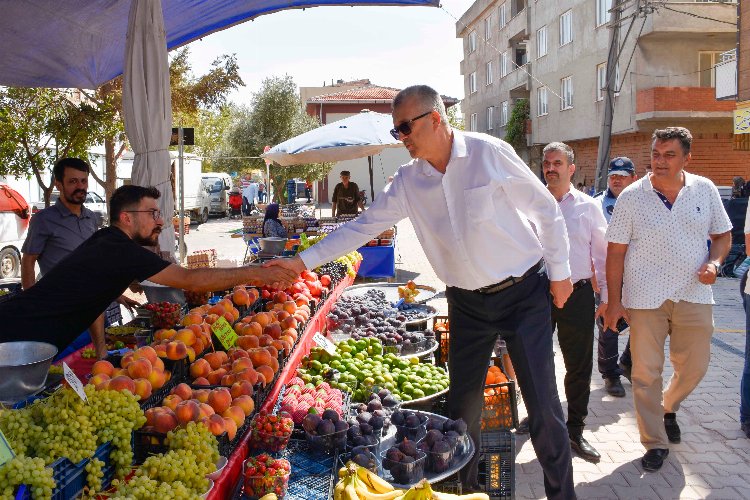 Bursa’da Karacabeyliler yeni semt pazarından memnun