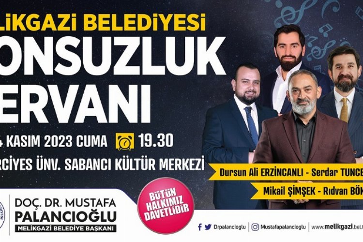 Kayseri Melikgazi’de şiir dolu akşam