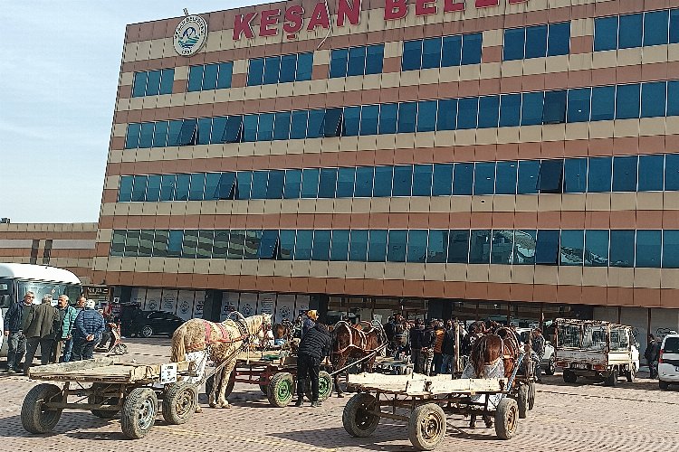 Keşan’da ‘triportör’ tepkisi!